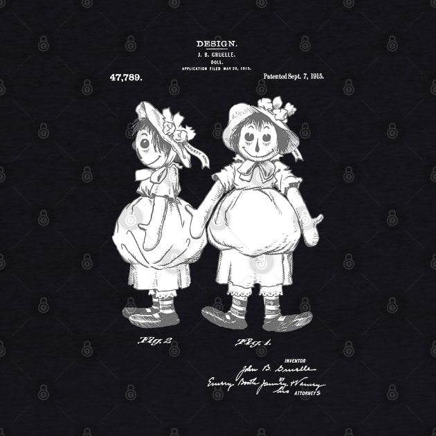 Raggedy Ann Doll Patent. Real Annabelle haunted or possessed doll - SBpng by SPJE Illustration Photography